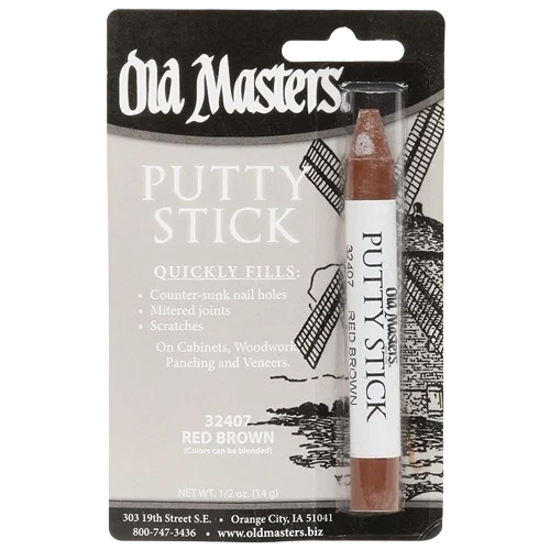 Breathable Old Masters Red Brown Putty Stick Smart