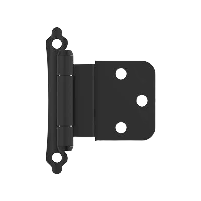 Sophisticated Amerock 3 8 Inset Self-Closing Face Mount Matte Black Cabinet Hinge Fast