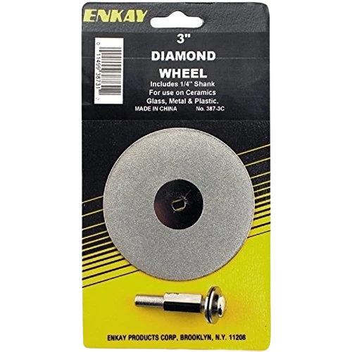 High-Performance Enkay 3 in. Diamond Wheel 1 4 in. Shank Original Design