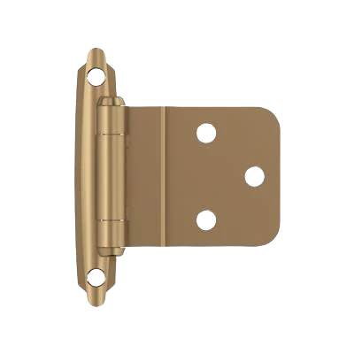 Safe Amerock 3 8 Inset Self-Closing Face Mount Champagne Bronze Cabinet Hinge Dependable