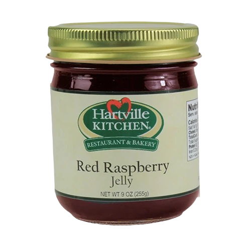 Fine Crafted Hartville Kitchen Red Raspberry Jelly 9 oz. Natural