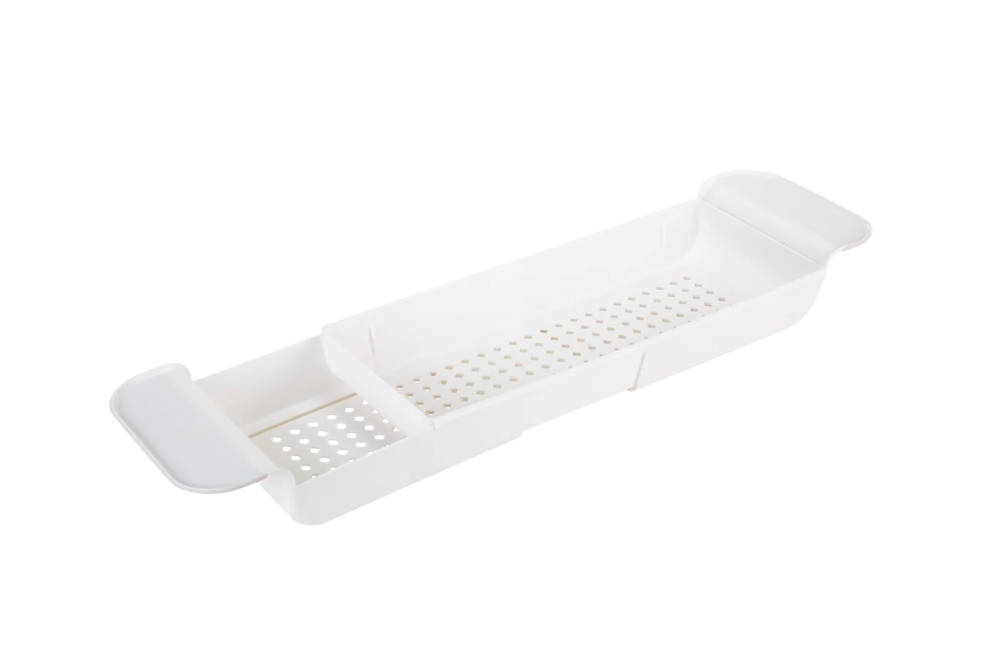 Easy-to-Use MODA White Bano Expandable Non-Slip Bathtub Caddy Selected