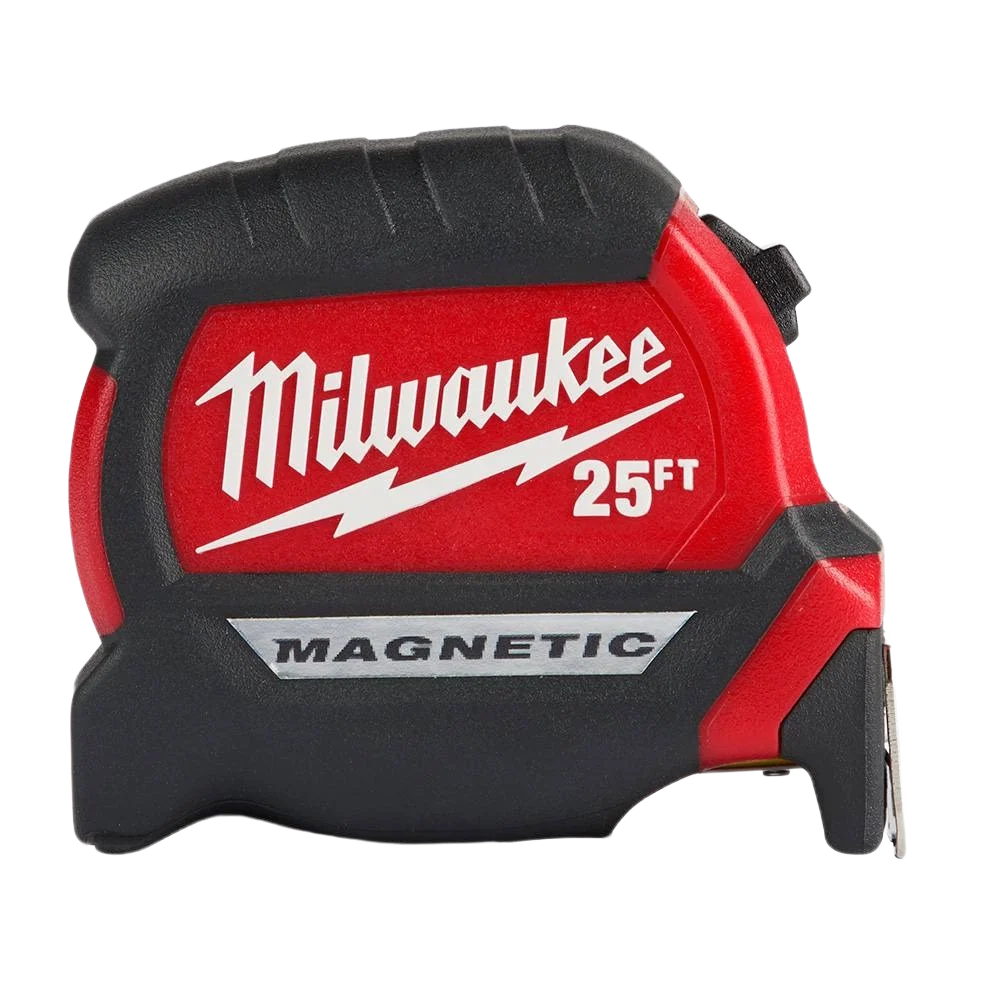 Flexible Milwaukee 25′ Compact Wide Blade Magnetic Tape Measure Versatile