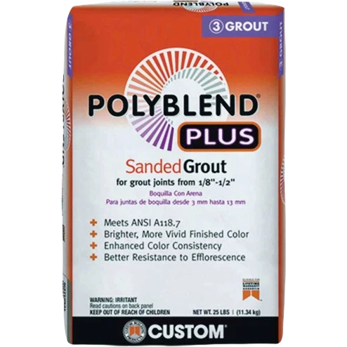 Crafted Custom Building Products PolyBlend PLUS Charcoal Sanded Tile Grout 25 lb. Trendy