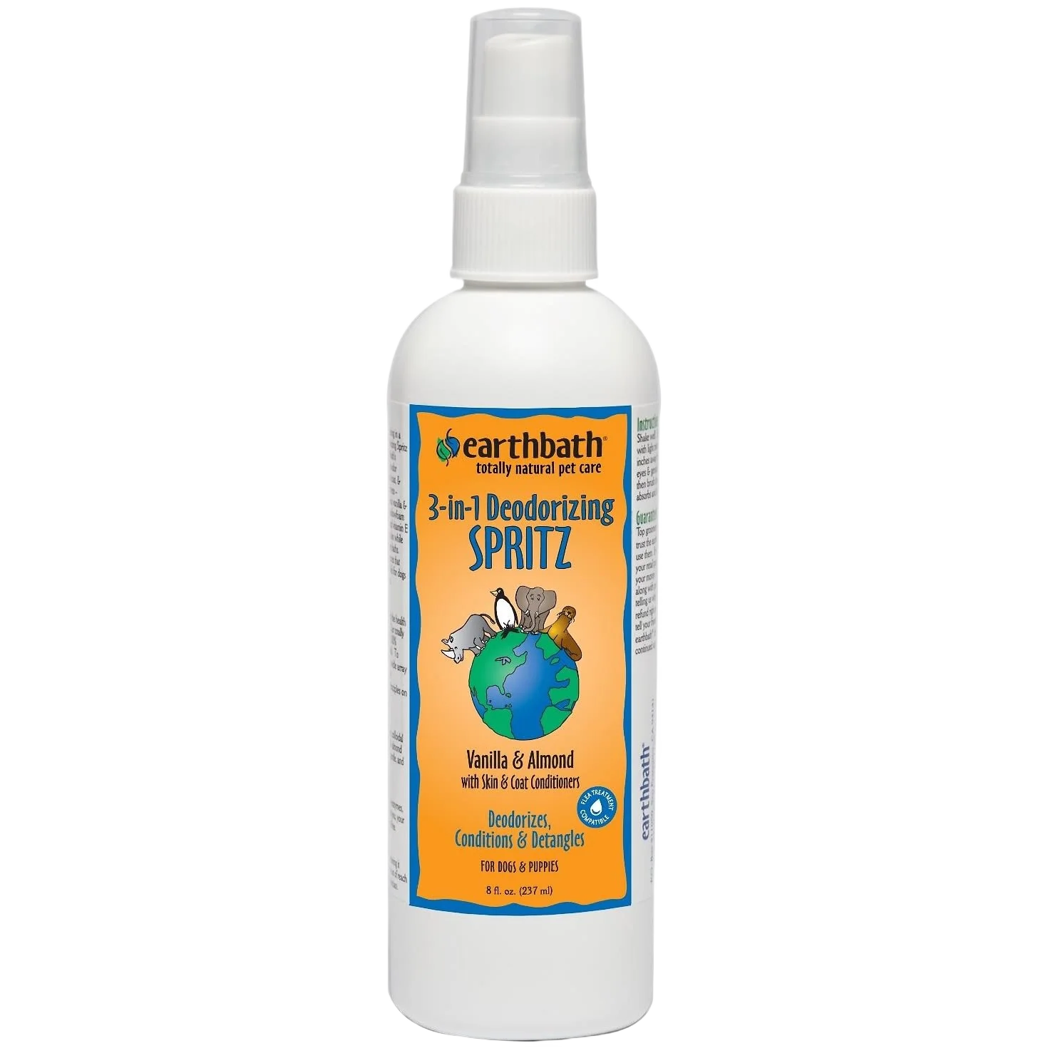 Expertly Made Earthbath Vanilla Almond Spritz for Dogs 8 oz. Exceptional
