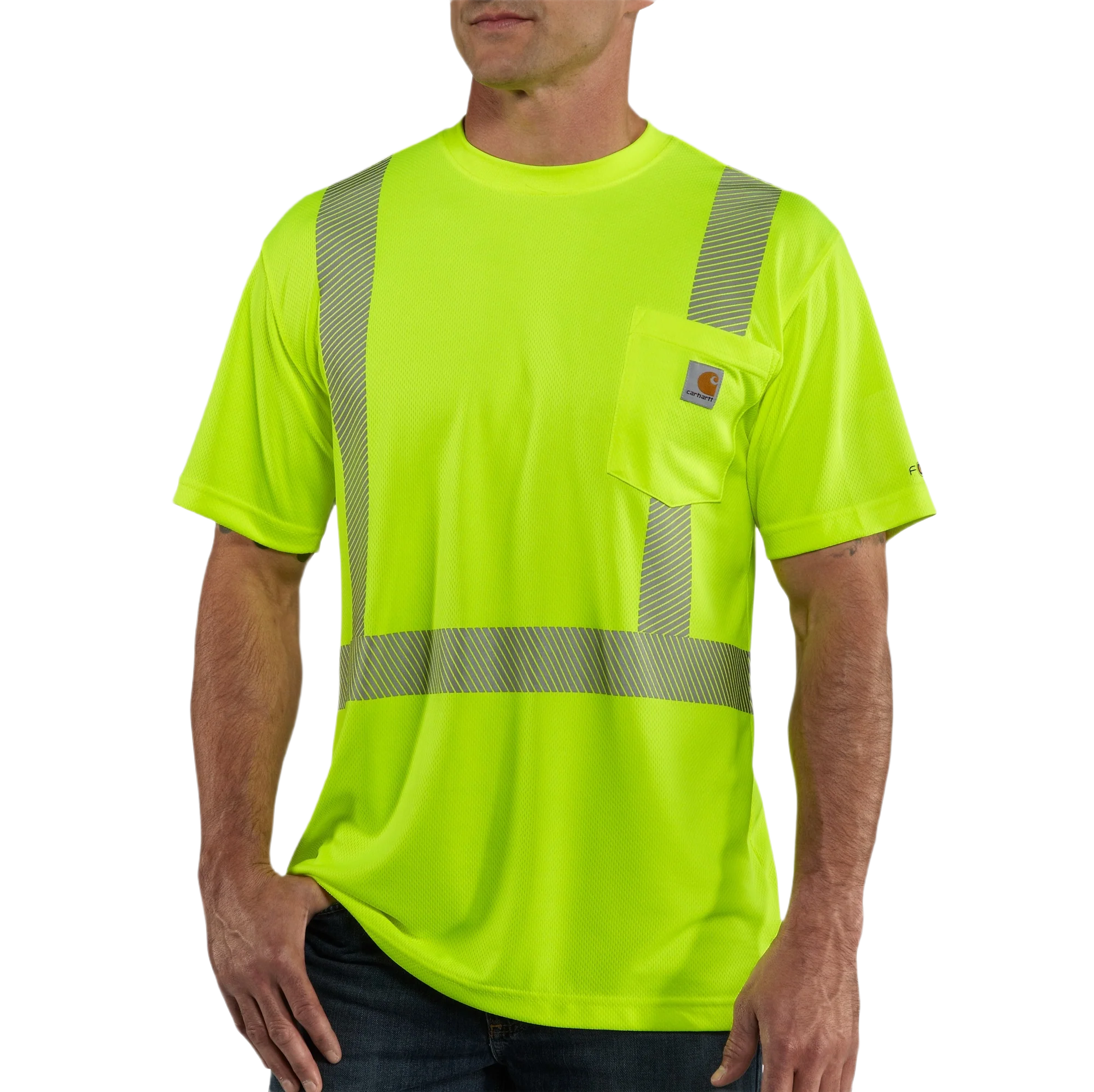 Classic Carhartt 4XL High Visibility Short Sleeve T-Shirt First-Class