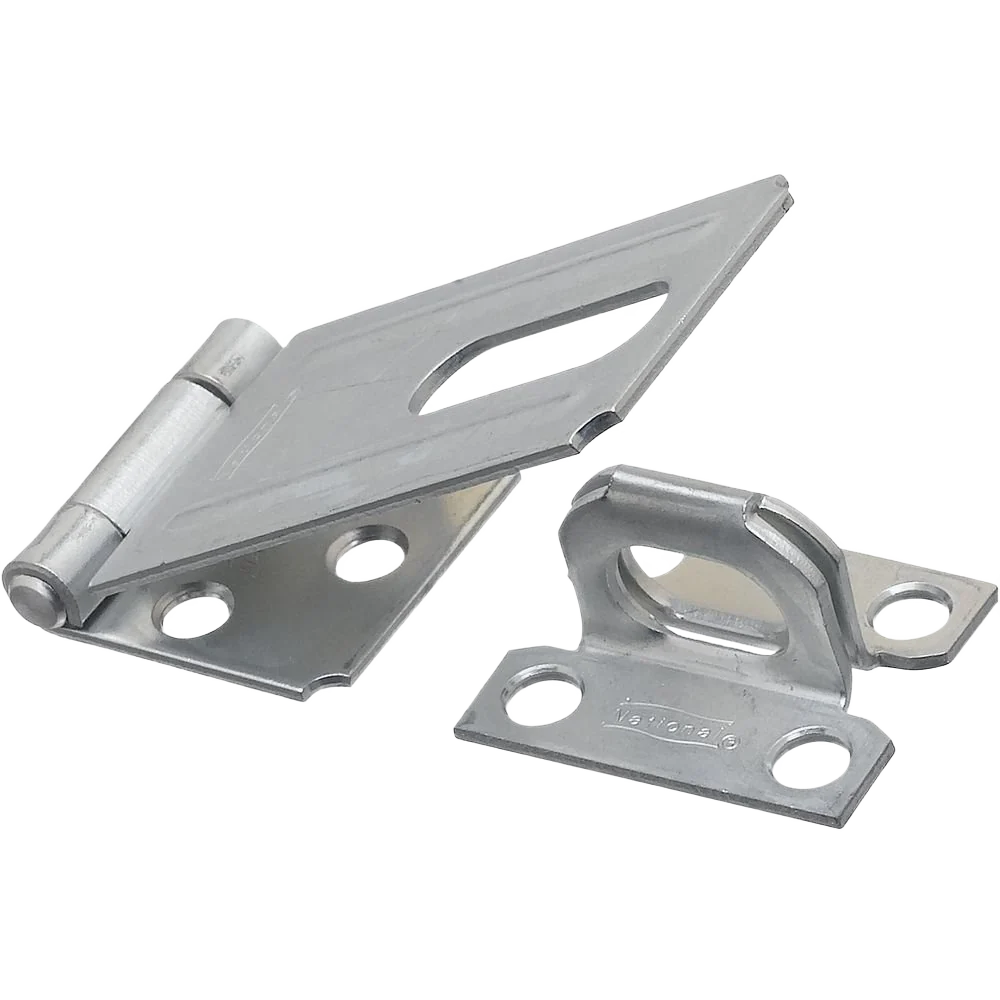Minimalist National Hardware 6 Zinc Non-Swivel Safety Hasp Superior