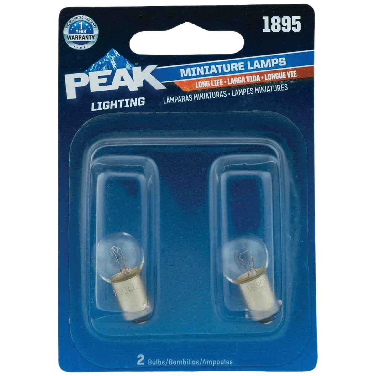 Reusable PEAK 1895 14V Miniature Automotive Light Bulb 2-Pack Green