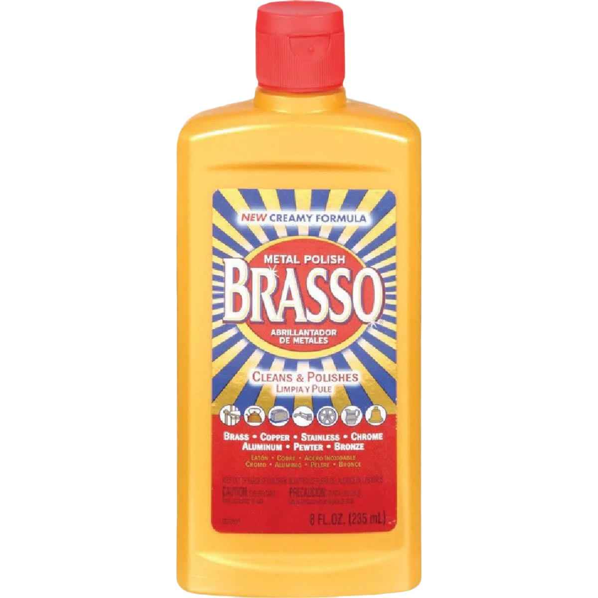 Fine Brasso Metal Polish 8 oz. Original