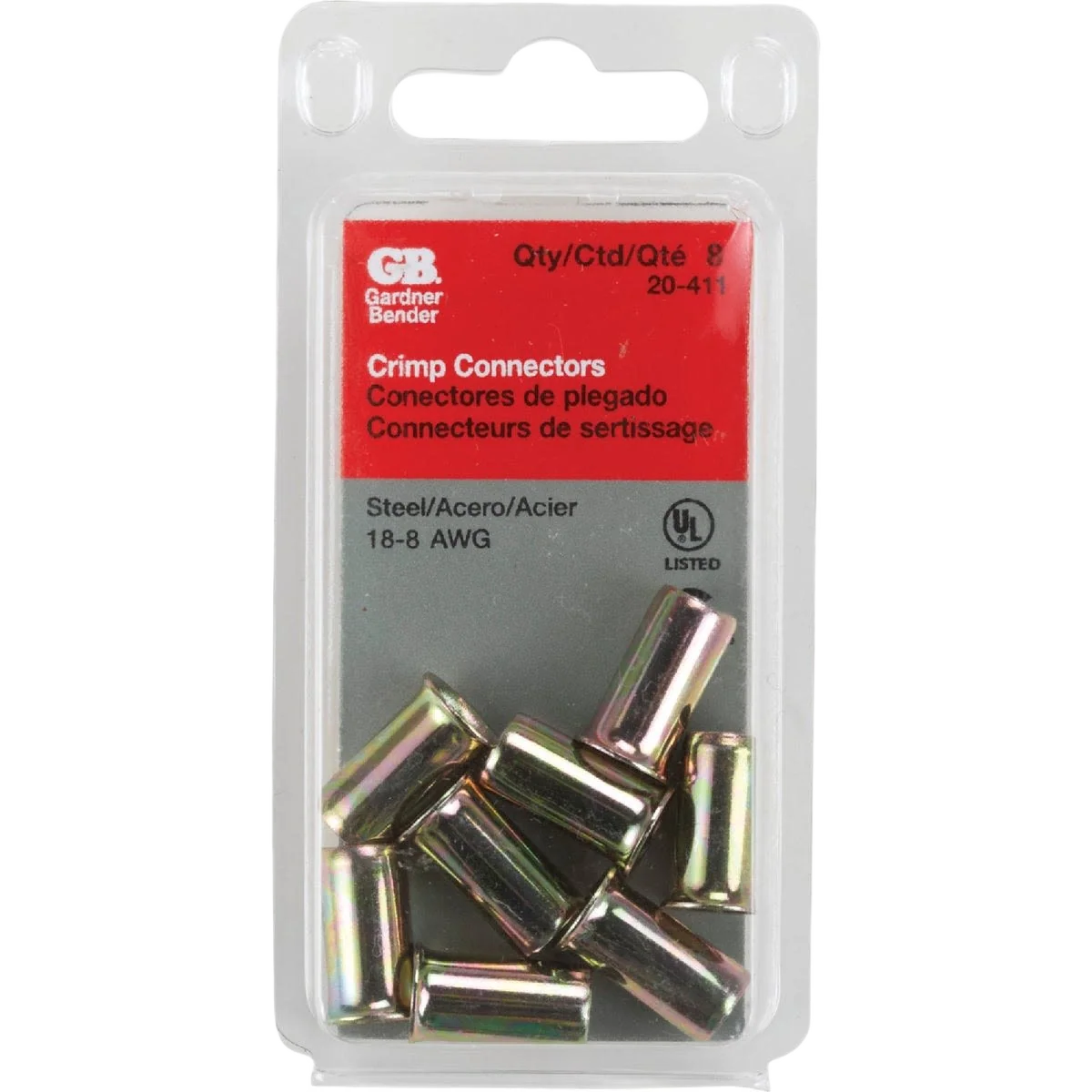 Trusted Gardner Bender 14 to 8 AWG Copper-to-Copper Crimp Connector 8-Pack Safe