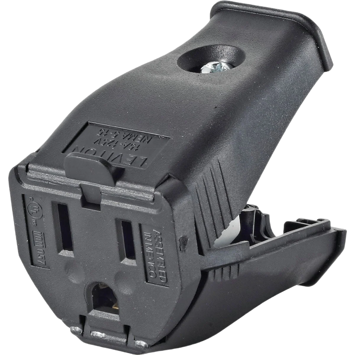 Casual Leviton 15 Amp Black Clamp Tight Cord Plug Next-Generation