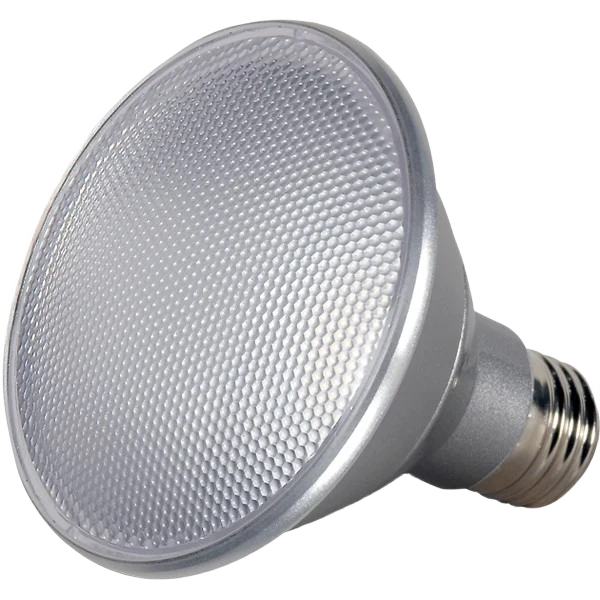 Green Satco 13 Watt PAR30 Short Neck LED 4000K 25 Deg. Flood Light Effective