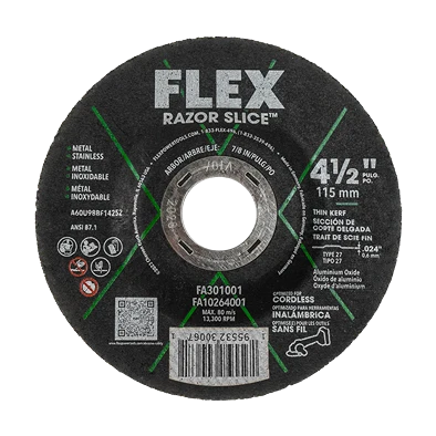 Traditional FLEX 4-1 2 RAZOR SLICE™ Cut-Off Disc High-End