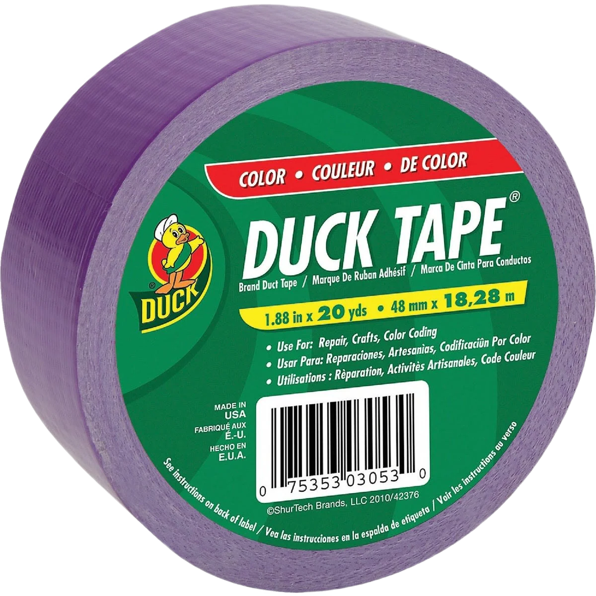Detailed Duck Brand Purple Duct Tape 1.88 in. x 20 yd. Casual