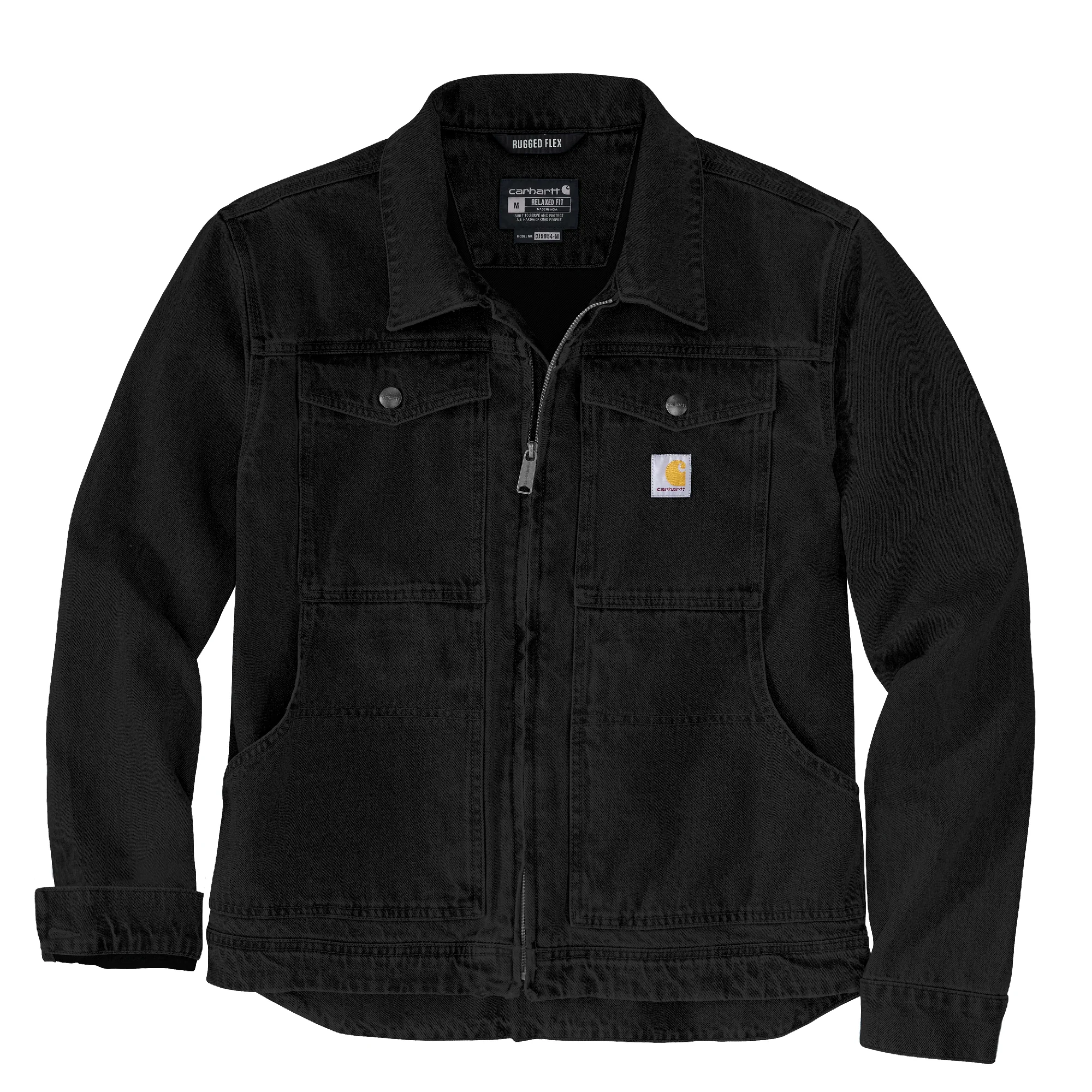 Classic Carhartt Men’s 3XL Black Rugged Flex Duck Jacket Premium Material