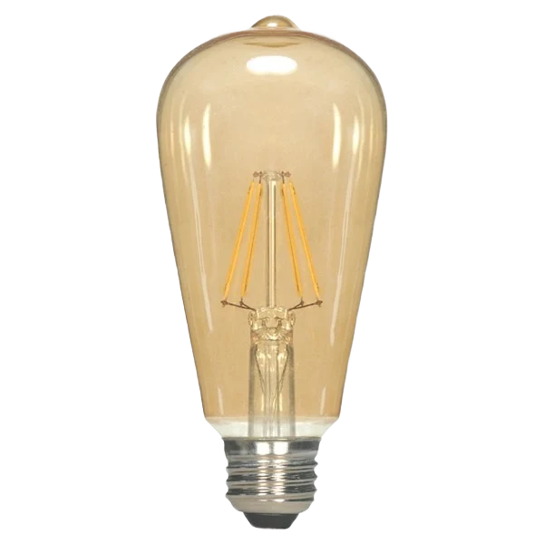 Excellent Satco 4.5 Watt ST19 LED Medium Base Vintage Light Bulb Elite