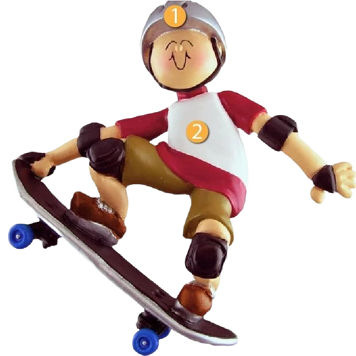 Efficient Ornament Central Personalized Skateboarder Ornament Fine Crafted