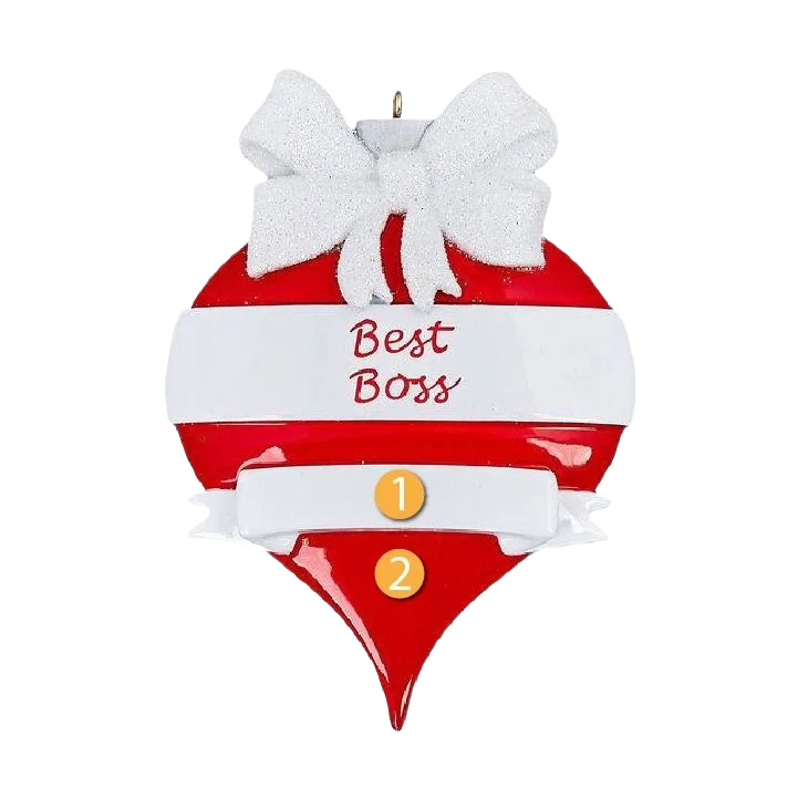 Practical Rudolph Me Personalized Boss Ornament Eco-Friendly