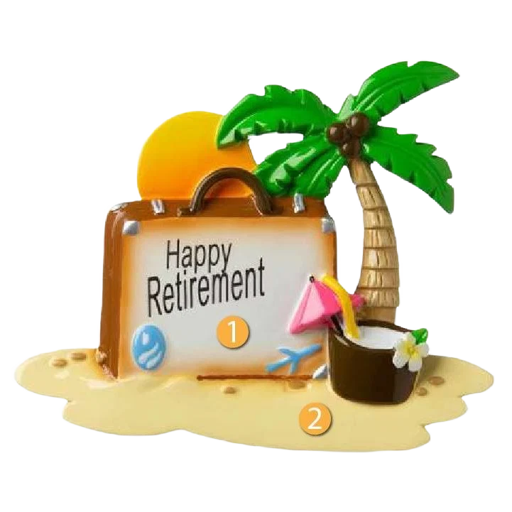 Contemporary PolarX Personalized Retirement Ornament Fast