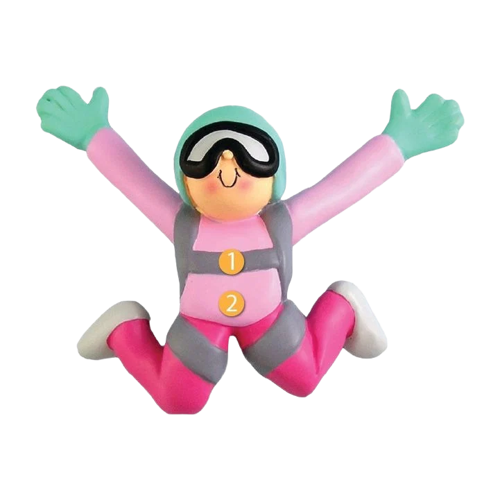 Advanced Ornament Central Personalized Female Skydiver Ornament Effective