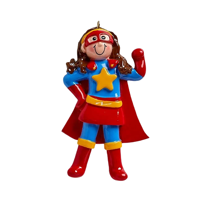 Traditional Rudolph Me Personalized Super Girl Ornament Outstanding