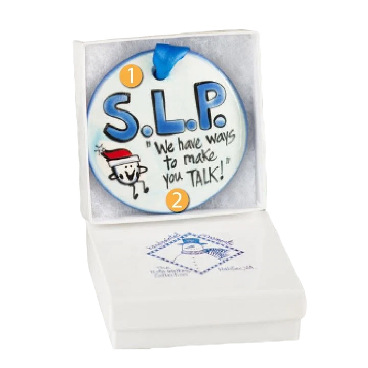 Environmentally Friendly Nola Watkins Collection Personalized Speech Therapist Ornament Professional