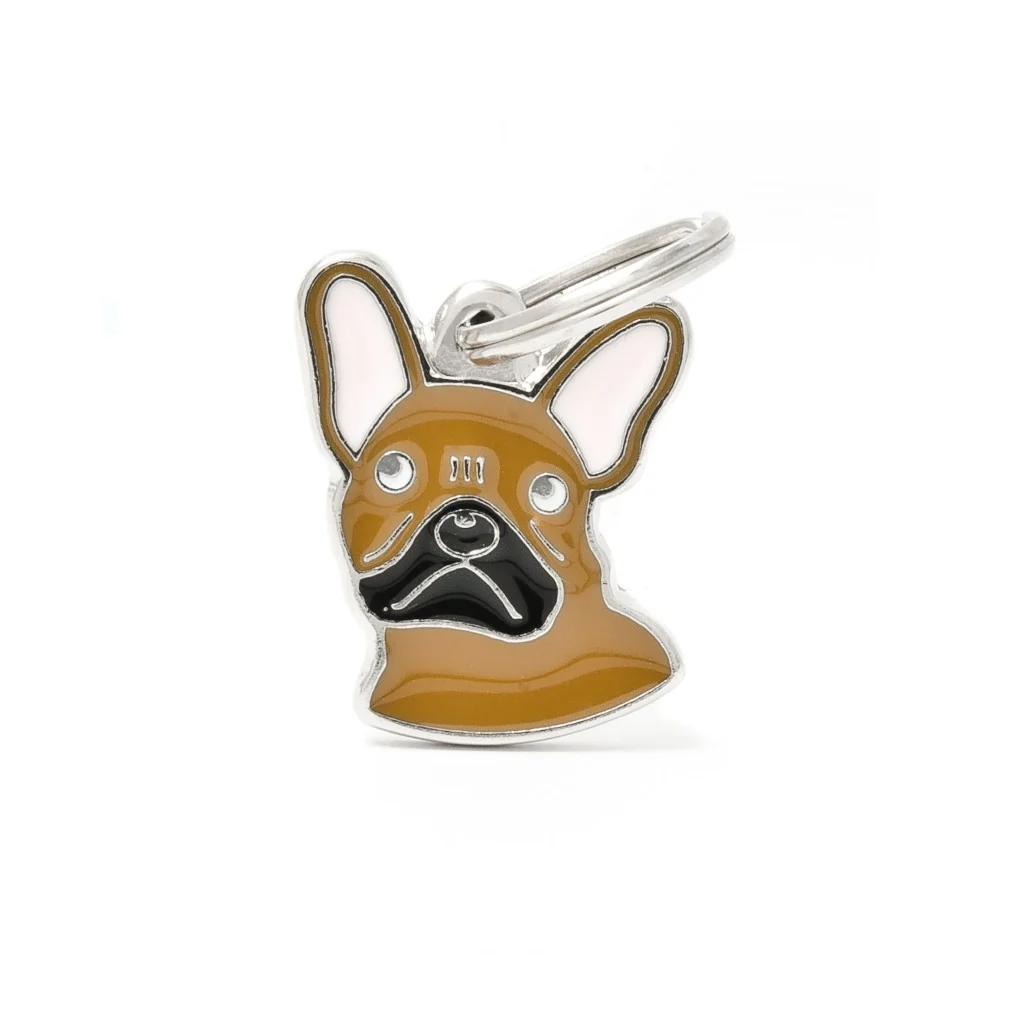 Eco-Friendly MyFamily Friends French Bulldog Pet Tag Solid