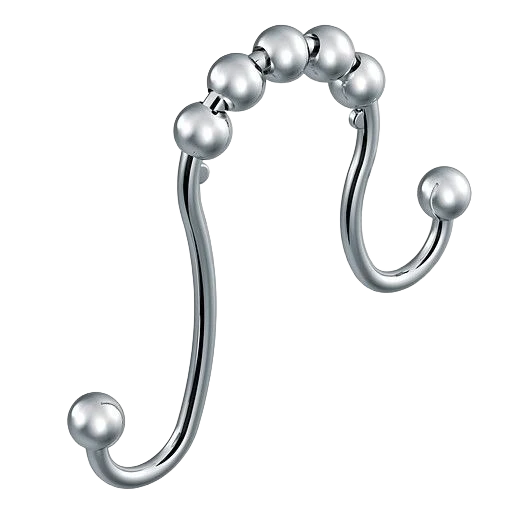 Refined Moen Chrome Shower Curtain Rings 12-Pack Pure