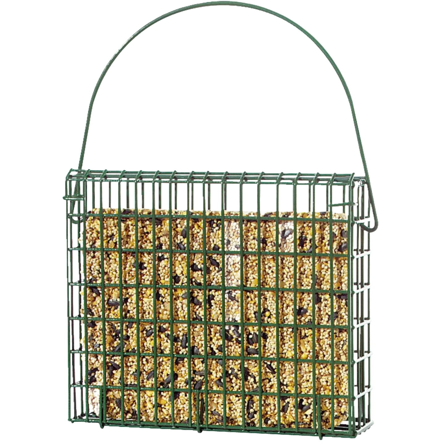 Exceptional C S EZ Fill 2-Cake Green Wire Basket Suet Feeder 8.25 in. Responsible