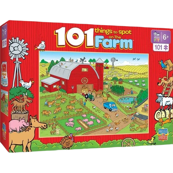 Specialty MasterPieces 101 Things To Spot On A Farm Jigsaw Puzzle 101 Pieces Healthy