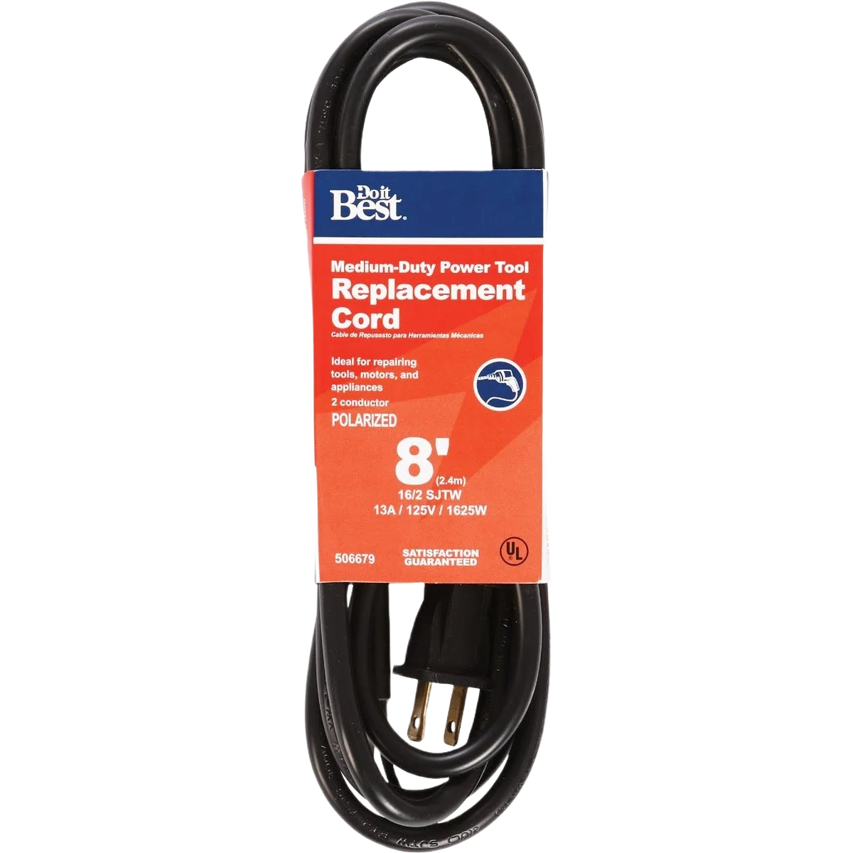Outstanding Do it Black 16 2 Power Tool Large Appliance Cord 8 ft. Sophisticated