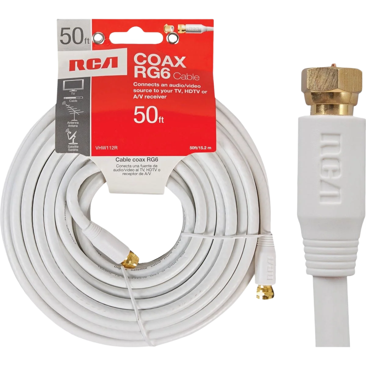Recyclable RCA RG6 Coaxial Cable Minimalist