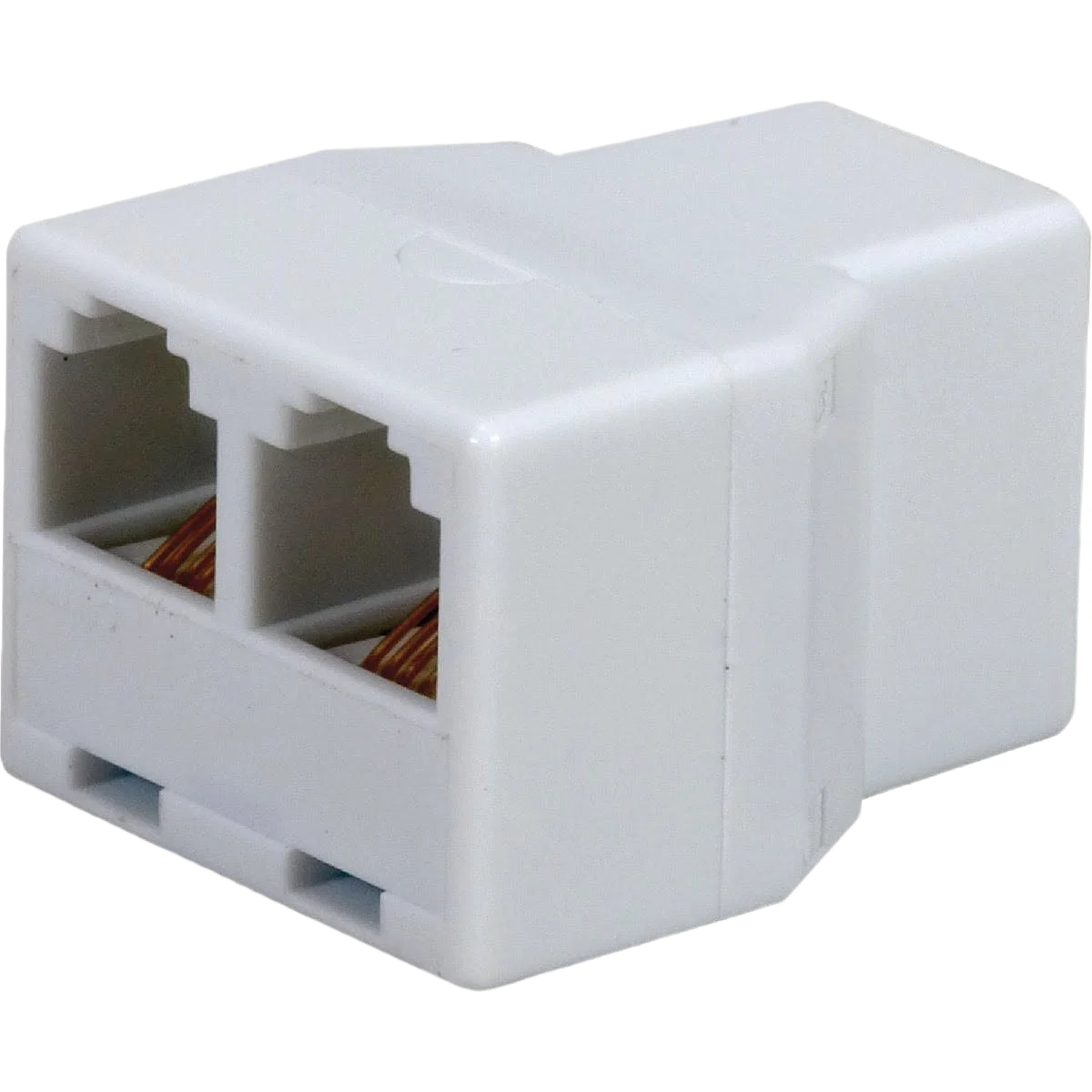 Natural RCA White 2-Line Phone Splitter Jack Functional
