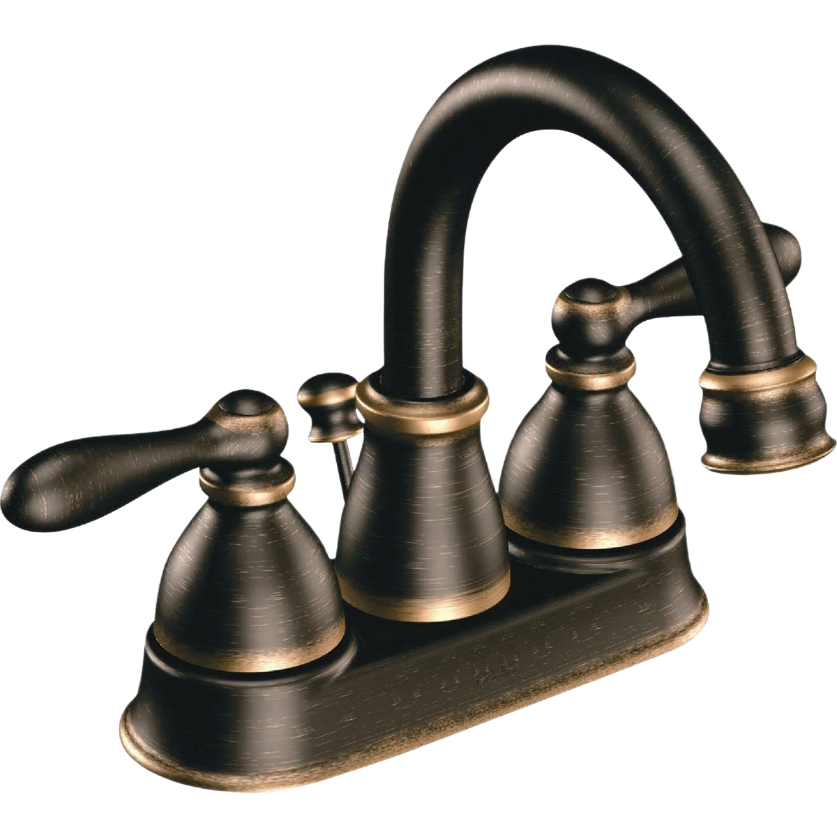 Excellent Moen Caldwell Mediterranean Bronze Two Handle High Arc Bathroom Faucet Crafted