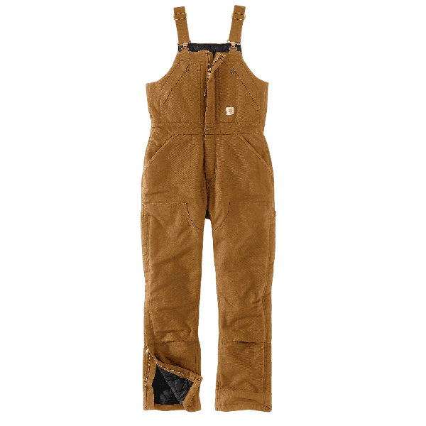 Innovative Carhartt Women’s 2XL Brown Loose Fit Insulated Bib Overalls Crafted