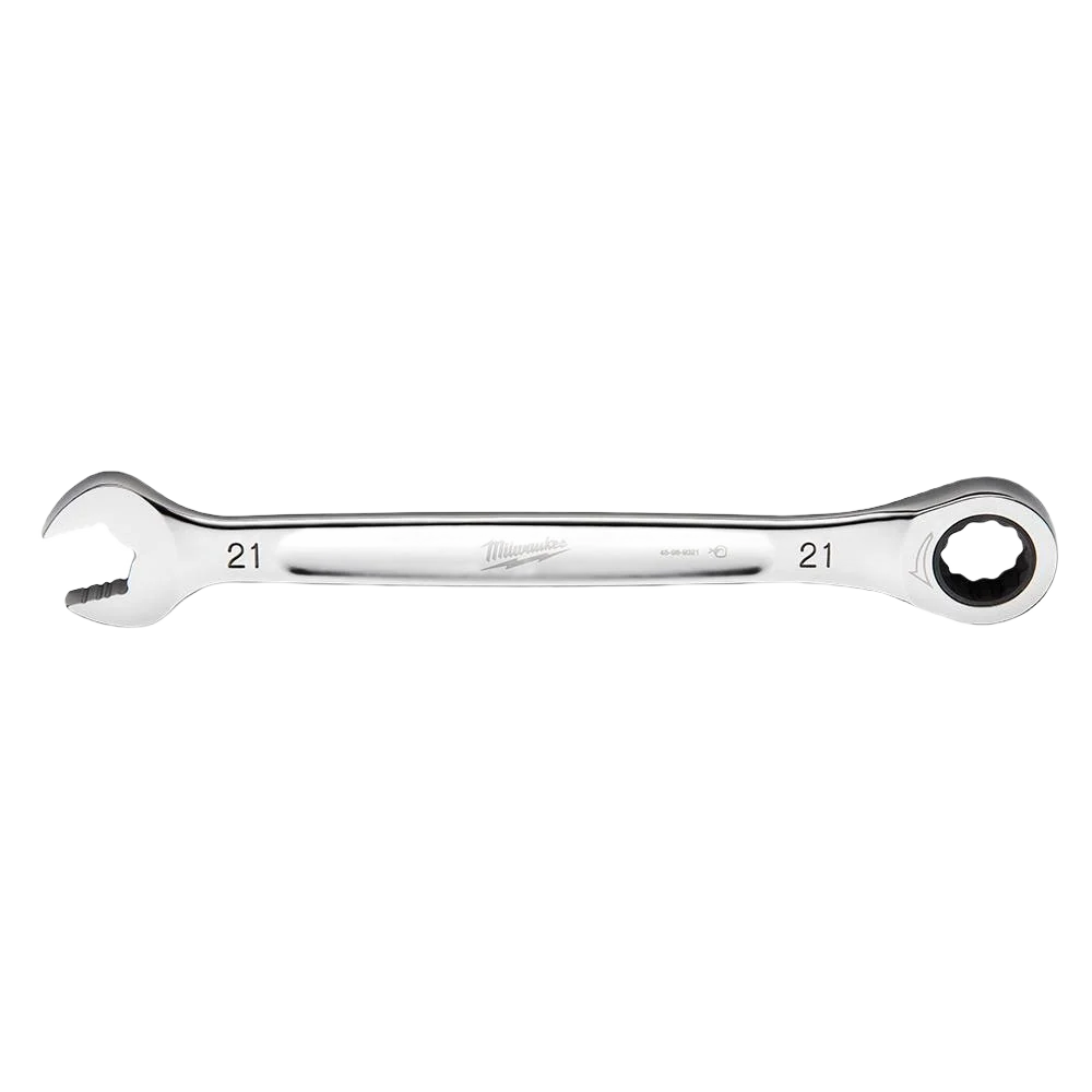 Modern Milwaukee 21-mm Metric Ratcheting Combination Wrench Refined