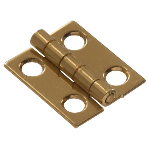 Clean Hillman 2-1 2 in. x 1-1 8 in. Solid Brass Narrow Hinge Bright Brass Finish Powerful