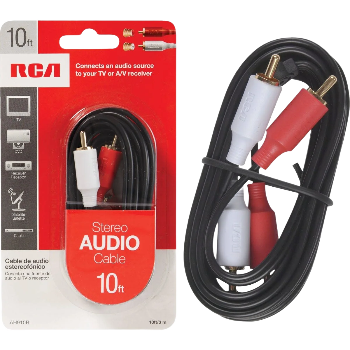 Excellent RCA 10 ft. Stereo Audio Cable Premium