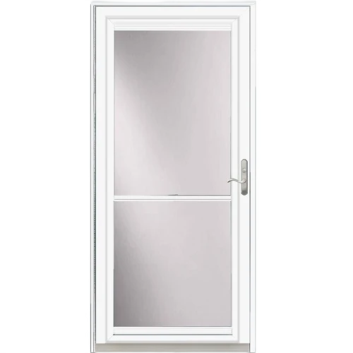 Natural ProVia Spectrum 32 in. Storm Door w Screen Vent Snow Mist Environmentally Friendly