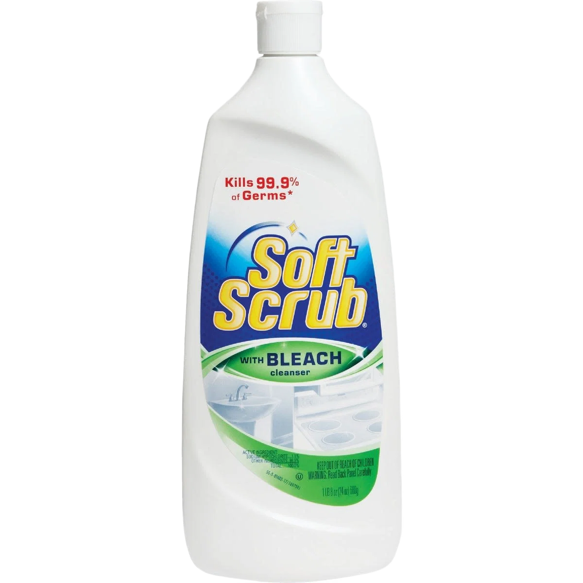 High-Grade Soft Scrub Cleanser with Bleach 24 oz. Top-Quality