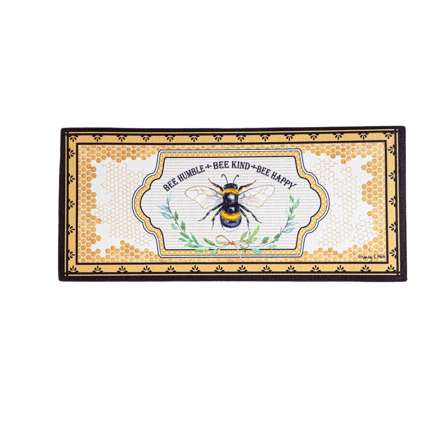 High-End Evergreen Humble Bee Mat Stylish