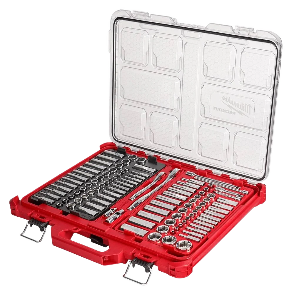 Comfortable Milwaukee 106-PC 1 4 3 8 Metric Ratchet Socket w PACKOUT™ Organizer Sophisticated
