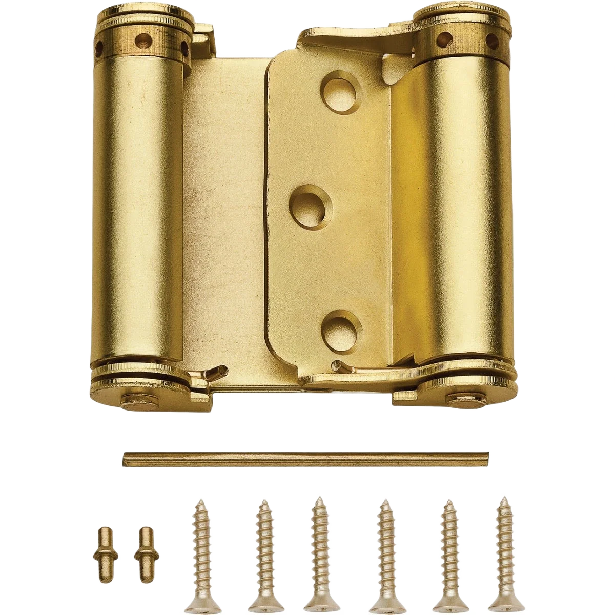 Organic National Hardware 3 Satin Brass Double-Acting Spring Door Hinge First-Class