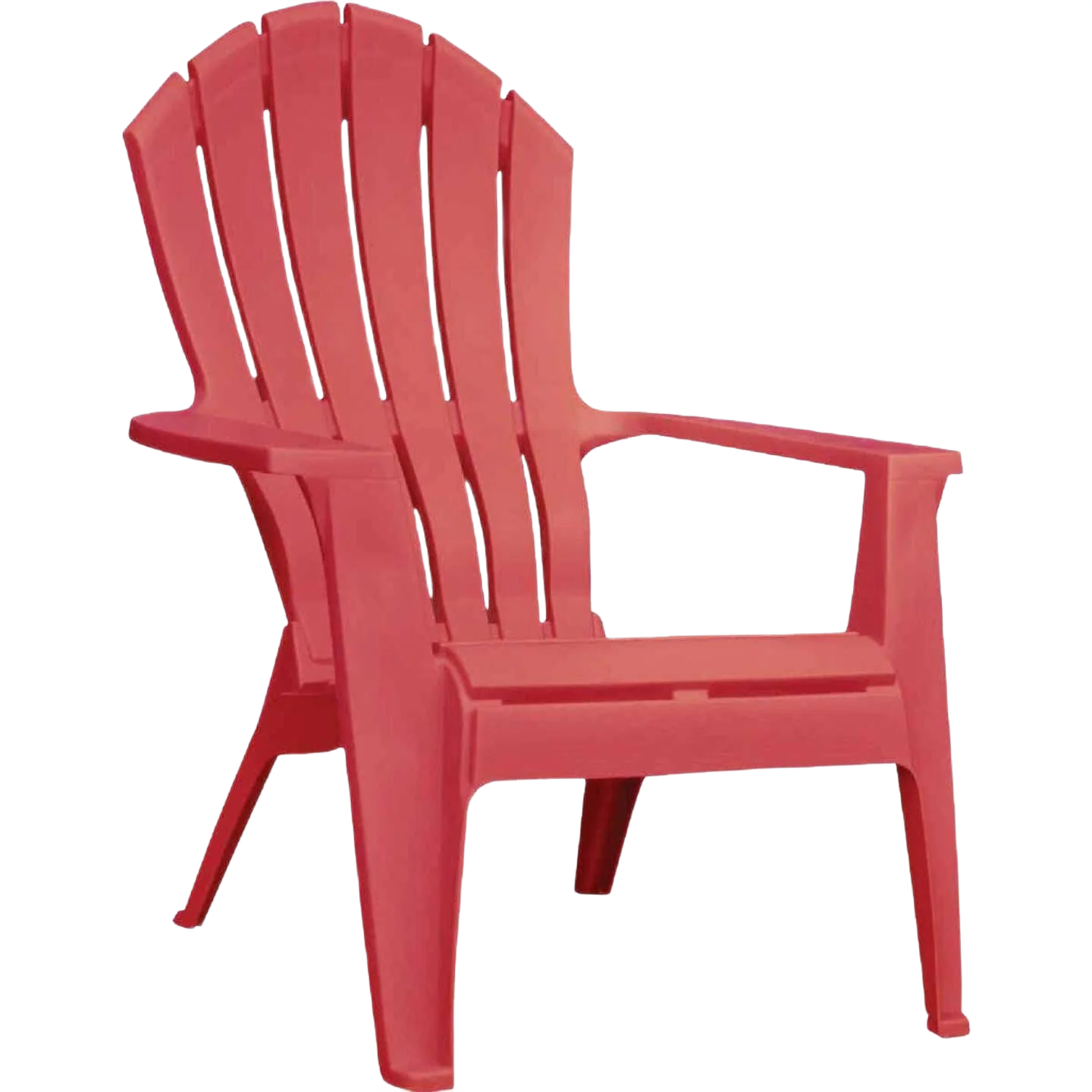 Casual Adams Comfort Cherry Red Resin Adirondack Chair 30 x 37.5 in. Breathable