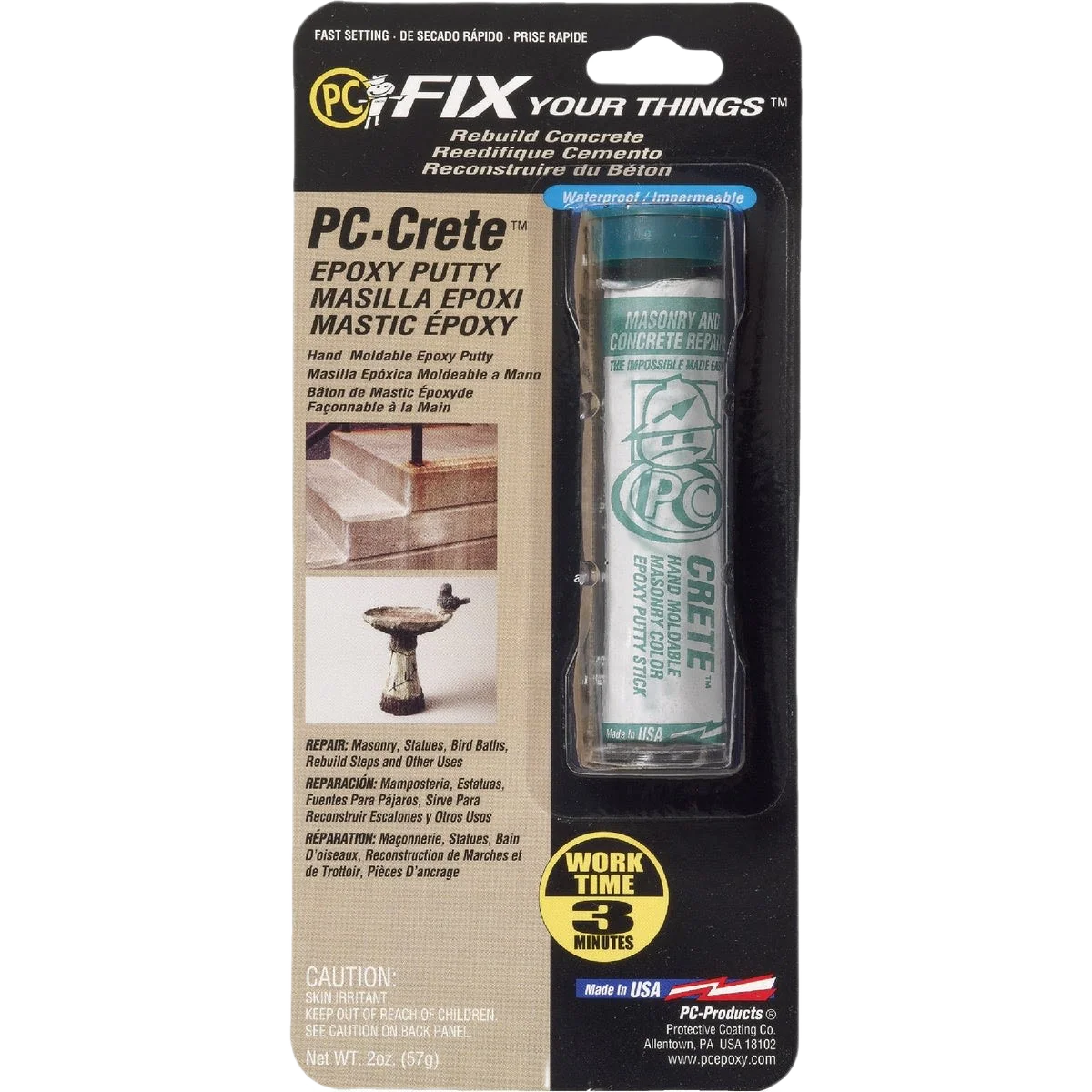 Responsible Protective Coating PC-Crete White Epoxy Putty 2 oz. Top-Quality