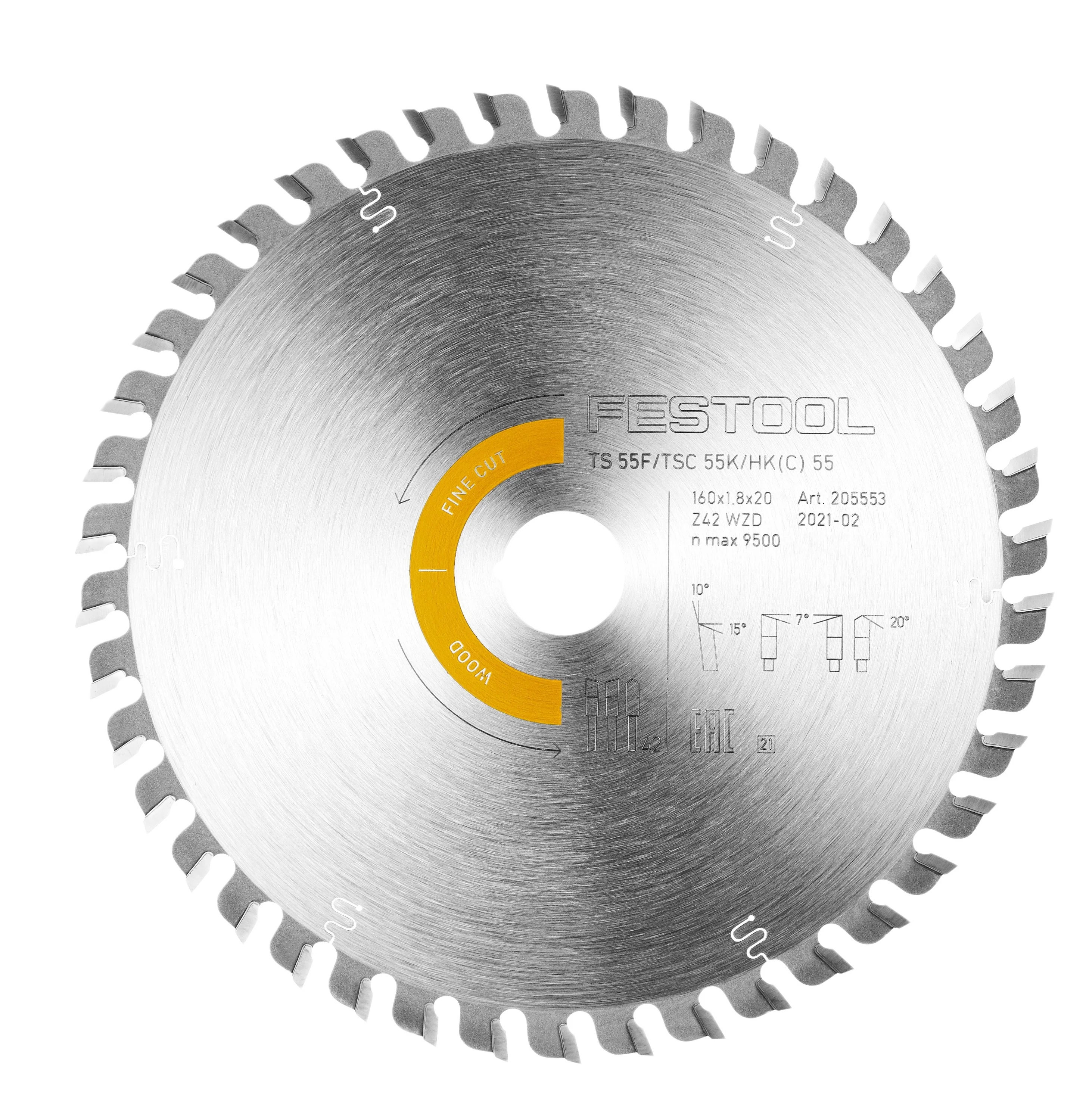 Original Design Festool 205561 Wood Fine Cut Saw Blade HW 160×1 8×20 WD42 Responsible
