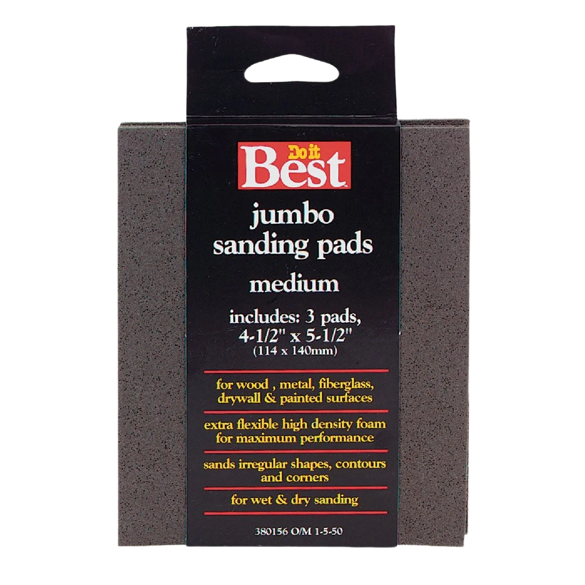 Detailed Do it Jumbo Medium 120-Grit Sanding Sponges 3-Pack High-Grade