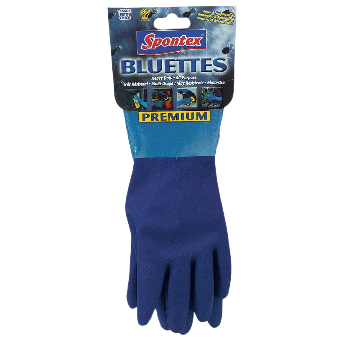 Powerful Spontex Bluettes Medium Neoprene Rubber Glove World-Class