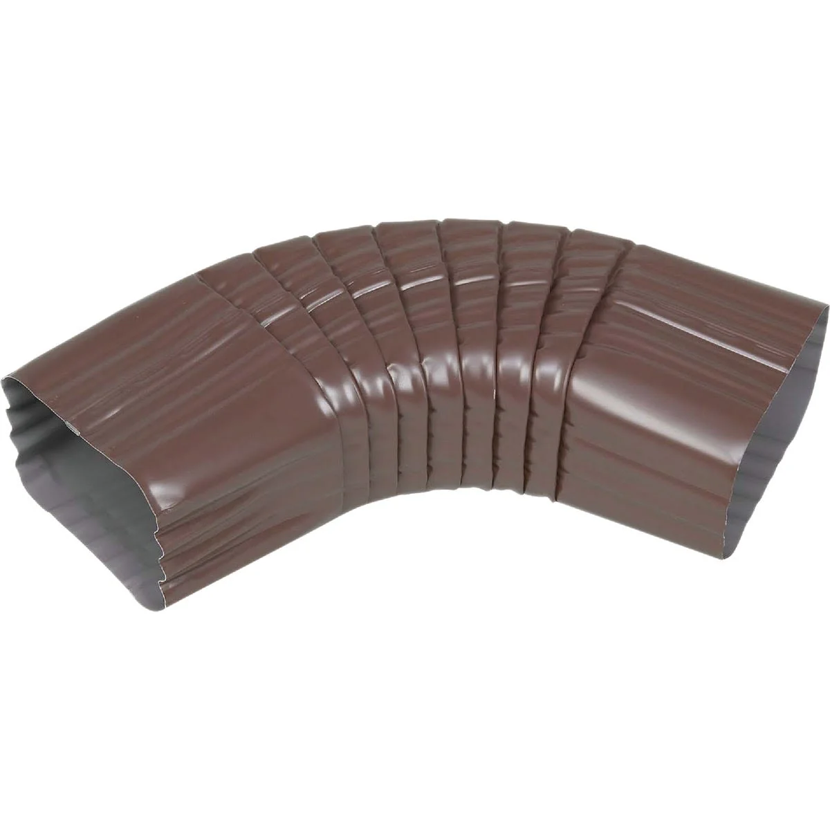 Fashionable Spectra Metals 3 in. x 4 in. Aluminum Side Downspout Elbow Brown Responsible