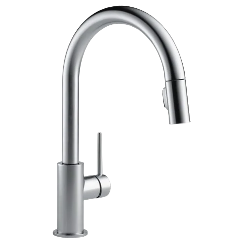 Next-Generation Delta Trinsic Arctic Stainless Single Handle Pull Down Kitchen Faucet Artisan